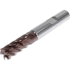 Seco - 10mm, 5 Flute, Single End, Solid Carbide, Corner Chamfer End Mill - 72mm OAL, 48° Helix, Right Hand Flute, 20mm LOC, Right Hand Cut, 29mm Extended Reach - USA Tool & Supply