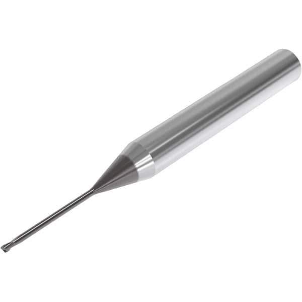 Seco - 2mm, 2 Flute, Single End, Solid Carbide, 0.15mm Corner Radius End Mill - 80mm OAL, 30° Helix, Right Hand Flute, 3mm LOC, Right Hand Cut, 30mm Extended Reach - USA Tool & Supply