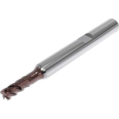 Seco - 4mm, 4 Flute, Single End, Solid Carbide, 0.2mm Corner Radius End Mill - 57mm OAL, 48° Helix, Right Hand Flute, 8mm LOC, Right Hand Cut, 13mm Extended Reach - USA Tool & Supply