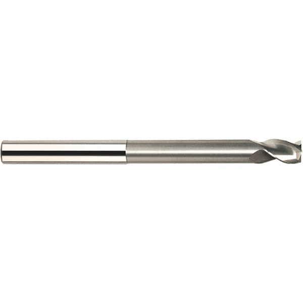 SGS - 12mm, 3 Flute, Single End, Solid Carbide, 0.0945" Corner Radius End Mill - 100mm OAL, 38° Helix, 16mm LOC, Right Hand Cut - USA Tool & Supply
