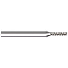 Harvey Tool - 0.5mm, 0.1" LOC, 1/8" Shank Diam, 2-1/2" OAL, 4 Flute Solid Carbide Square End Mill - Exact Industrial Supply