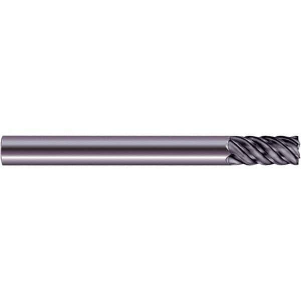 SGS - 20mm, 38mm LOC, 20mm Shank Diam, 165mm OAL, 6 Flute, Solid Carbide Square End Mill - Single End, Ti-NAMITE-X Finish, Spiral Flute, 45° Helix, Centercutting, Right Hand Cut, Right Hand Flute, Series 57S - USA Tool & Supply