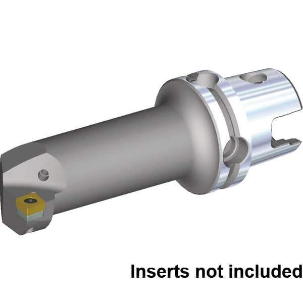 Kennametal - Left Hand Cut, 50mm Min Bore Diam, Size KM4X63 Steel Modular Boring Cutting Unit Head - 114.05mm Max Bore Depth, Through Coolant, Compatible with CC.. 432, CC.. 120408 - USA Tool & Supply