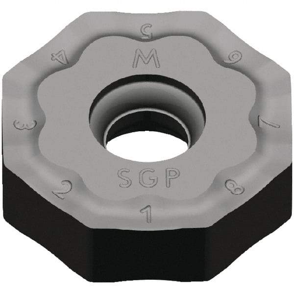 Kennametal - ONGX64 GP Grade KCK20 Carbide Milling Insert - TiN Finish, 5.81mm Thick, 20mm Inscribed Circle, 0.8mm Corner Radius - USA Tool & Supply