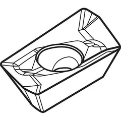 Kennametal - EDCT1812 GD Grade KCPM40 Carbide Milling Insert - AlCrTiN Finish, 5.5mm Thick, 3/64" Corner Radius - USA Tool & Supply