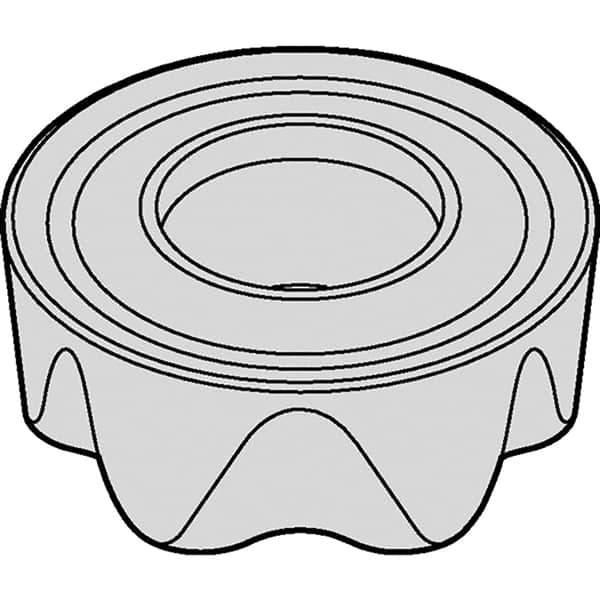 Kennametal - RCGT64 GF Grade KCSM40 Carbide Milling Insert - TiN Finish, 1/4" Thick, 3/4" Inscribed Circle - USA Tool & Supply
