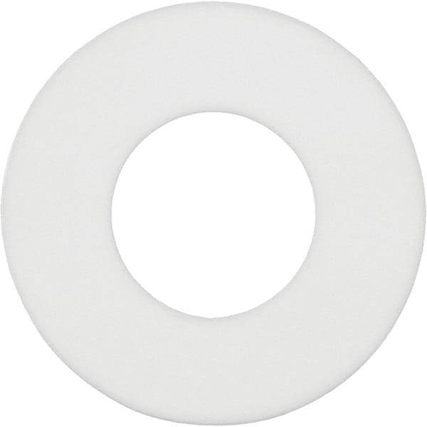 Value Collection - 5" Pipe, 5-9/16" ID x 7-3/4" OD Flange Gasket - PTFE Plastic, White, 1/8" Thick - USA Tool & Supply