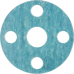Value Collection - 12" Pipe, 12-3/4" ID x 19" OD Flange Gasket - Aramid Fiber with Buna-N Binder, Blue, 1/8" Thick - USA Tool & Supply