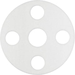 Value Collection - 6" Pipe, 6-5/8" ID x 11" OD Flange Gasket - PTFE Plastic, White, 1/16" Thick - USA Tool & Supply