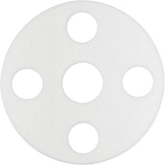 Value Collection - 5" Pipe, 5-9/16" ID x 11" OD Flange Gasket - Compressible ePTFE Plastic, White, 1/8" Thick - USA Tool & Supply