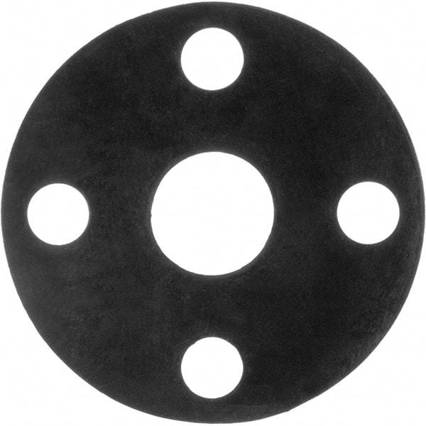 Value Collection - 12" Pipe, 12-3/4" ID x 19" OD Flange Gasket - Viton Rubber, Black, 1/16" Thick - USA Tool & Supply