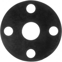 Value Collection - 6" Pipe, 6-5/8" ID x 11" OD Flange Gasket - Viton Rubber, Black, 1/16" Thick - USA Tool & Supply