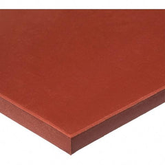 Value Collection - 36" Long, 36" Wide, Silicone Rubber Foam Sheet - 40A Durometer, Red, -60 to 400°F, 700 psi Tensile Strength, Plain Backing - USA Tool & Supply