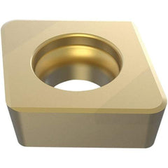 Seco - CCGW32.52 Grade CH3515 PCBN Turning Insert - TiAlN Finish, Parallelogram, 0.38" Inscr Circle, 3.97mm Thick, 0.03" Corner Radius - USA Tool & Supply