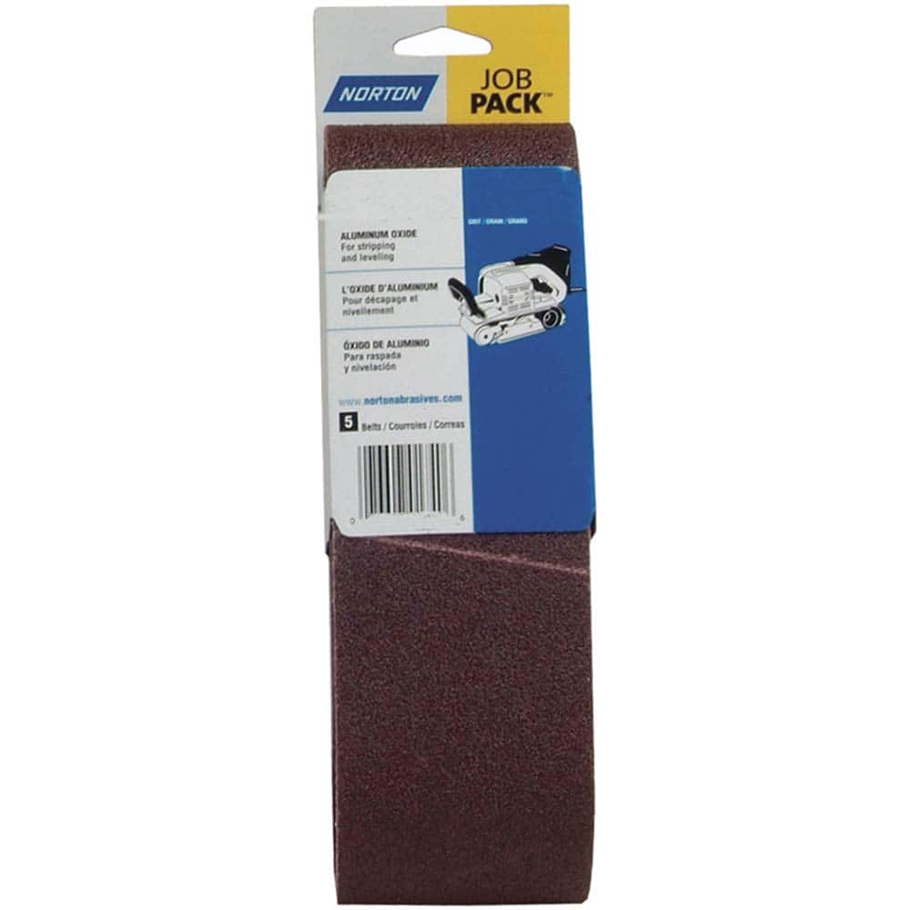 Norton - 3" Wide x 24" OAL, 50 Grit, Aluminum Oxide Abrasive Belt - USA Tool & Supply