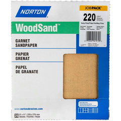 Norton - Sanding Sheets Abrasive Material: Garnet Grade: Very Fine - USA Tool & Supply