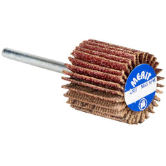 Norton - 3/4" Diam x 5/8" Face Width, Coarse Aluminum Oxide Coated Mounted Flap Wheel - USA Tool & Supply