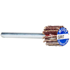 Norton - 5/8" Diam x 5/8" Face Width, Coarse Aluminum Oxide Coated Mounted Flap Wheel - USA Tool & Supply