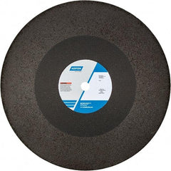 Norton - 20" 24 Grit Aluminum Oxide Cutoff Wheel - 3/16" Thick, 1" Arbor, 2,710 Max RPM, Use with Chop Saws - USA Tool & Supply