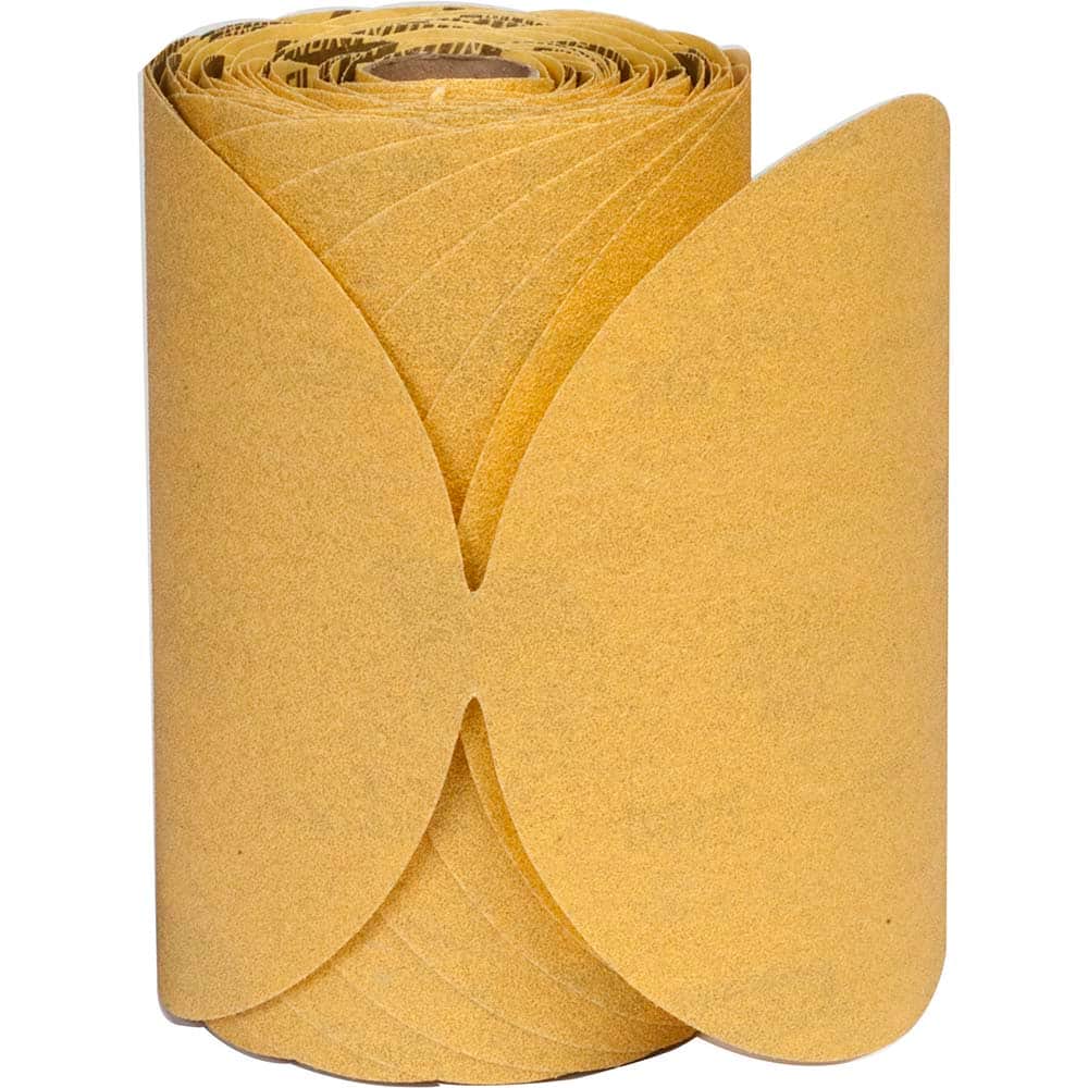 Norton - 6" Diam, 320 Grit Aluminum Oxide Adhesive PSA Disc - USA Tool & Supply