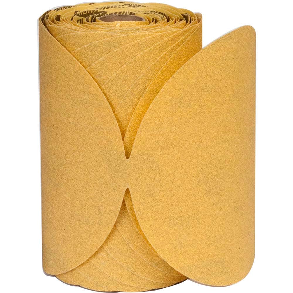 Norton - 6" Diam, 80 Grit Aluminum Oxide Adhesive PSA Disc - USA Tool & Supply