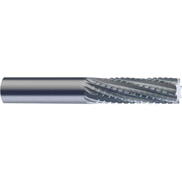 SGS - 3mm Diam, 10mm LOC, Square End, Solid Carbide Diamond Pattern Router Bit - Right Hand Cut, 38mm OAL, Use on Carbon Composite - USA Tool & Supply