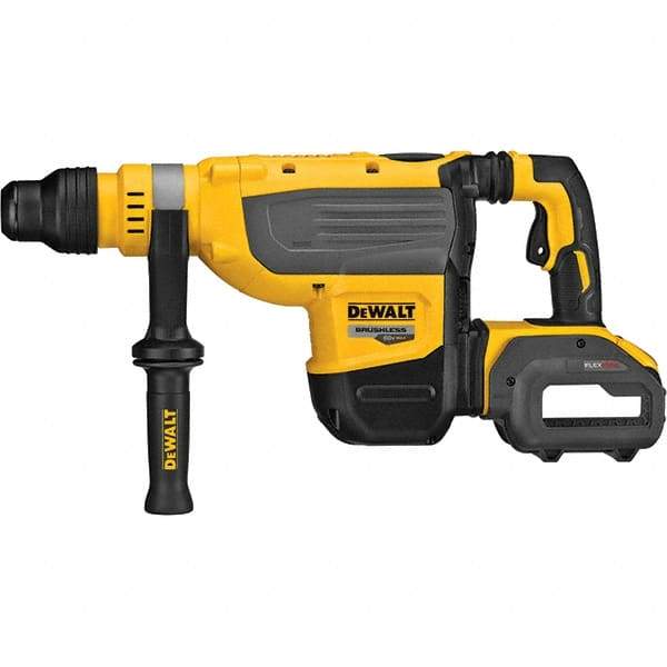 DeWALT - 60 Volt 1-7/8" SDS Max Chuck Cordless Rotary Hammer - 1,350 to 2,705 BPM, 177 to 355 RPM, Reversible - USA Tool & Supply