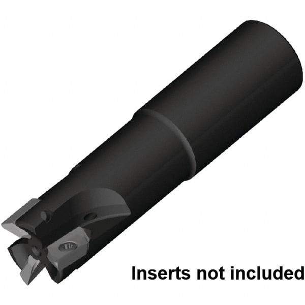 Kennametal - 32mm Cut Diam, 16mm Max Depth of Cut, 32mm Shank Diam, 135mm OAL, Indexable Square Shoulder End Mill - ZDET16M5..721 Inserts, Cylindrical Shank, 0° Lead Angle, Through Coolant, Series 5720 - USA Tool & Supply