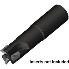 Kennametal - 32mm Cut Diam, 16mm Max Depth of Cut, 32mm Shank Diam, 135mm OAL, Indexable Square Shoulder End Mill - ZDET16M5..721 Inserts, Cylindrical Shank, 0° Lead Angle, Through Coolant, Series 5720 - USA Tool & Supply