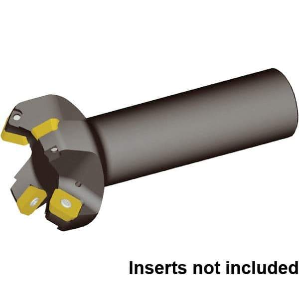 Kennametal - 80mm Cut Diam, 6.6mm Max Depth of Cut, 32mm Shank Diam, 130mm OAL, Indexable Chamfer & Angle End Mill - SECW443AEEN7LN Insert Style, Cylindrical Shank, 45° Lead Angle, Through Coolant - USA Tool & Supply