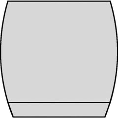 Kennametal - KRR4210 Grade KCP25B Carbide Turning Insert - TiOCN Finish, 90° Square, 1/2" Inscr Circle, 1/8" Thick, 0" Corner Radius - USA Tool & Supply