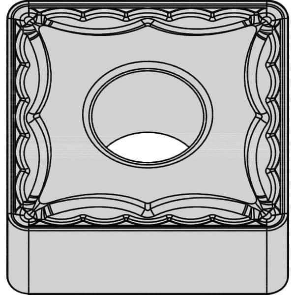Kennametal - SNMG434 MG Grade KCP25B Carbide Turning Insert - TiOCN Finish, 90° Square, 1/2" Inscr Circle, 3/16" Thick, 3/64" Corner Radius - USA Tool & Supply