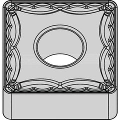 Kennametal - SNMG434 MG Grade KCP25B Carbide Turning Insert - TiOCN Finish, 90° Square, 1/2" Inscr Circle, 3/16" Thick, 3/64" Corner Radius - USA Tool & Supply