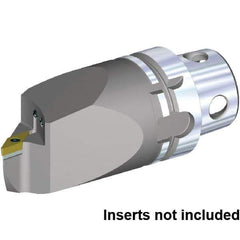 Kennametal - Left Hand Cut, Size KM4X63, VB.. 160408 & VB.. 332 Insert Compatiblity, Internal Modular Turning & Profiling Cutting Unit Head - 115mm Head Length, Through Coolant, Series KM4X - USA Tool & Supply