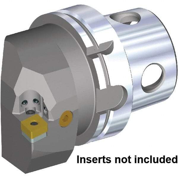 Kennametal - Left Hand Cut, Size KM4X100, CN..643 & CN... 190612 Insert Compatiblity, External Modular Turning & Profiling Cutting Unit Head - 63mm Ctr to Cutting Edge, 100mm Head Length, Through Coolant, Series KM4X - USA Tool & Supply