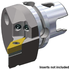 Kennametal - Right Hand Cut, Size KM40TS, VB.. 160408 & VB.. 332 Insert Compatiblity, External Modular Turning & Profiling Cutting Unit Head - 27mm Ctr to Cutting Edge, 50mm Head Length, Through Coolant, Series KM40 - USA Tool & Supply