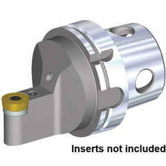 Kennametal - Neutral Cut, Size KM4X100, RCMT2006M0 Insert Compatiblity, External Modular Turning & Profiling Cutting Unit Head - 10mm Ctr to Cutting Edge, 100mm Head Length, Through Coolant, Series Fix-Perfect - USA Tool & Supply