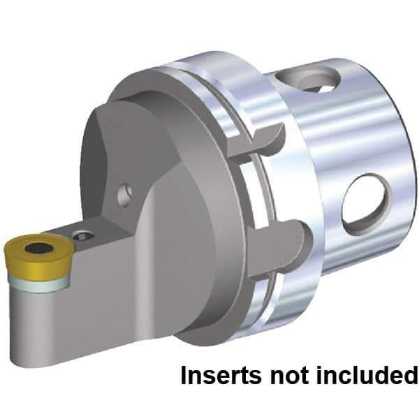 Kennametal - Neutral Cut, Size KM4X100, RCMT2507M0RP Insert Compatiblity, External Modular Turning & Profiling Cutting Unit Head - 12.5mm Ctr to Cutting Edge, 100mm Head Length, Through Coolant, Series Fix-Perfect - USA Tool & Supply
