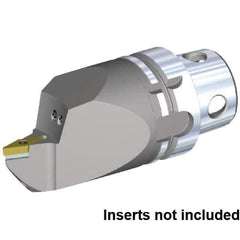 Kennametal - Neutral Cut, Size KM4X63, VB.. 160408 & VB.. 332 Insert Compatiblity, Internal Modular Turning & Profiling Cutting Unit Head - 115mm Head Length, Through Coolant, Series KM4X - USA Tool & Supply
