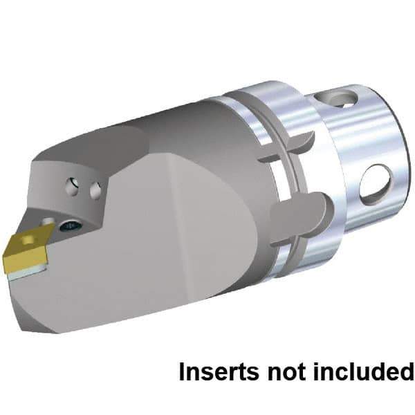 Kennametal - Left Hand Cut, Size KM4X63, DN.. 150608 & DN.. 442 Insert Compatiblity, External Modular Turning & Profiling Cutting Unit Head - 115mm Head Length, Through Coolant, Series KM4X - USA Tool & Supply