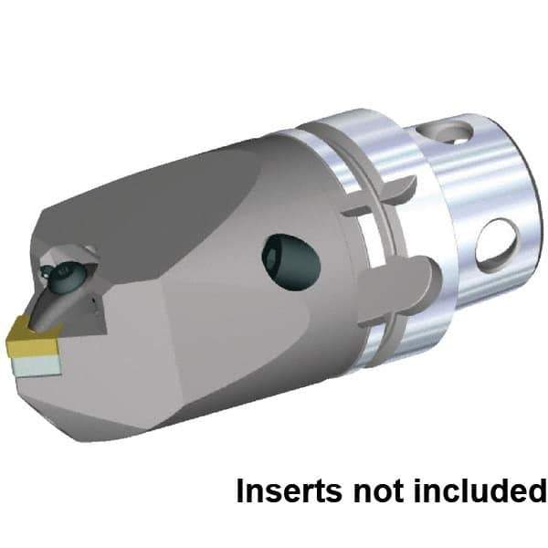 Kennametal - Neutral Cut, Size KM4X63, CN.. 120408 & CN.. 432 Insert Compatiblity, Internal Modular Turning & Profiling Cutting Unit Head - 115mm Head Length, Through Coolant, Series KM4X - USA Tool & Supply
