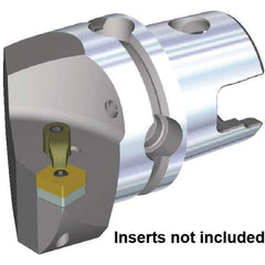 Kennametal - Right Hand Cut, Size KM80TS, SN.. 866 & SN.. 250924 Insert Compatiblity, Internal Modular Turning & Profiling Cutting Unit Head - 53mm Ctr to Cutting Edge, 70mm Head Length, Through Coolant, Series Kenloc - USA Tool & Supply