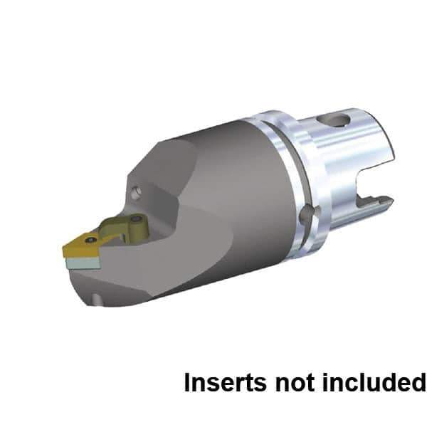 Kennametal - Right Hand Cut, Size KM63XMZ, DN.. 150608 & DN.. 442 Insert Compatiblity, Internal Modular Turning & Profiling Cutting Unit Head - 115mm Head Length, Through Coolant, Series Kenloc - USA Tool & Supply