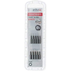 Wiha - 1/4" Drive T20 Torx Screwdriver Bit - 1" OAL, Insert Bit - USA Tool & Supply