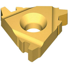 Vargus - 2ER0.250 Grade VKX, External Acme Threading Insert - 16 TPI Ext Pitch, TiN Finish, Carbide - USA Tool & Supply