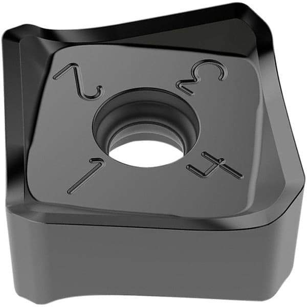Seco - SNMX2209 M18 Grade T350M Carbide Milling Insert - TiCN/Al2O3 Finish, 8.79mm Thick, 22mm Inscribed Circle, 2mm Corner Radius - USA Tool & Supply