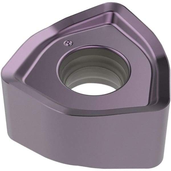 Seco - 218.21230TR-06 ME13 Grade MP2050 Carbide Milling Insert - TiAlN/TiSiN Finish, 5.95mm Thick, 1/2" Inscribed Circle, 1.6mm Corner Radius - USA Tool & Supply