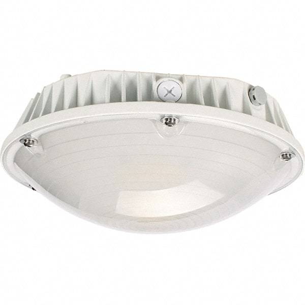 Eiko Global - 40 Watt LED Entry Light - Frosted Polycarbonate Lens, Mogul Base, Pendant & Surface Mount, 120 to 277 Volts, IP65 Ingress Protection, 290mm Long x 114mm High - USA Tool & Supply