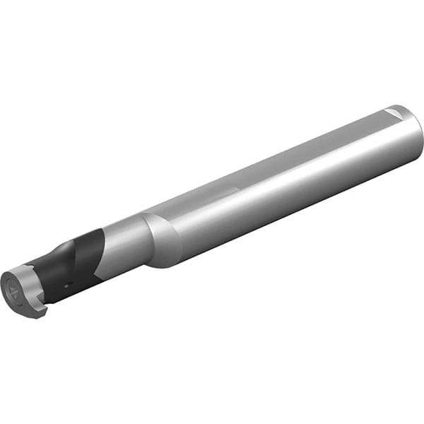 Vargus - Internal Thread, Right Hand Cut, 16mm Shank Width x 15mm Shank Height Indexable Threading Toolholder - 129.7mm OAL, V16TH Insert Compatibility, CV Toolholder, Series Mini-V Reinforced - USA Tool & Supply