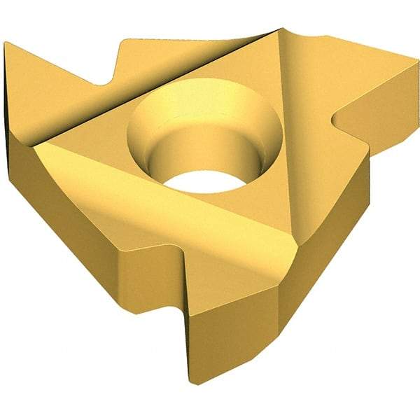 Vargus - 2ER External Right Hand 16 PG Laydown Threading Insert - Grade VKX, TiN Coated Carbide - USA Tool & Supply